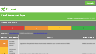 Elteni Vulnerability Assessments